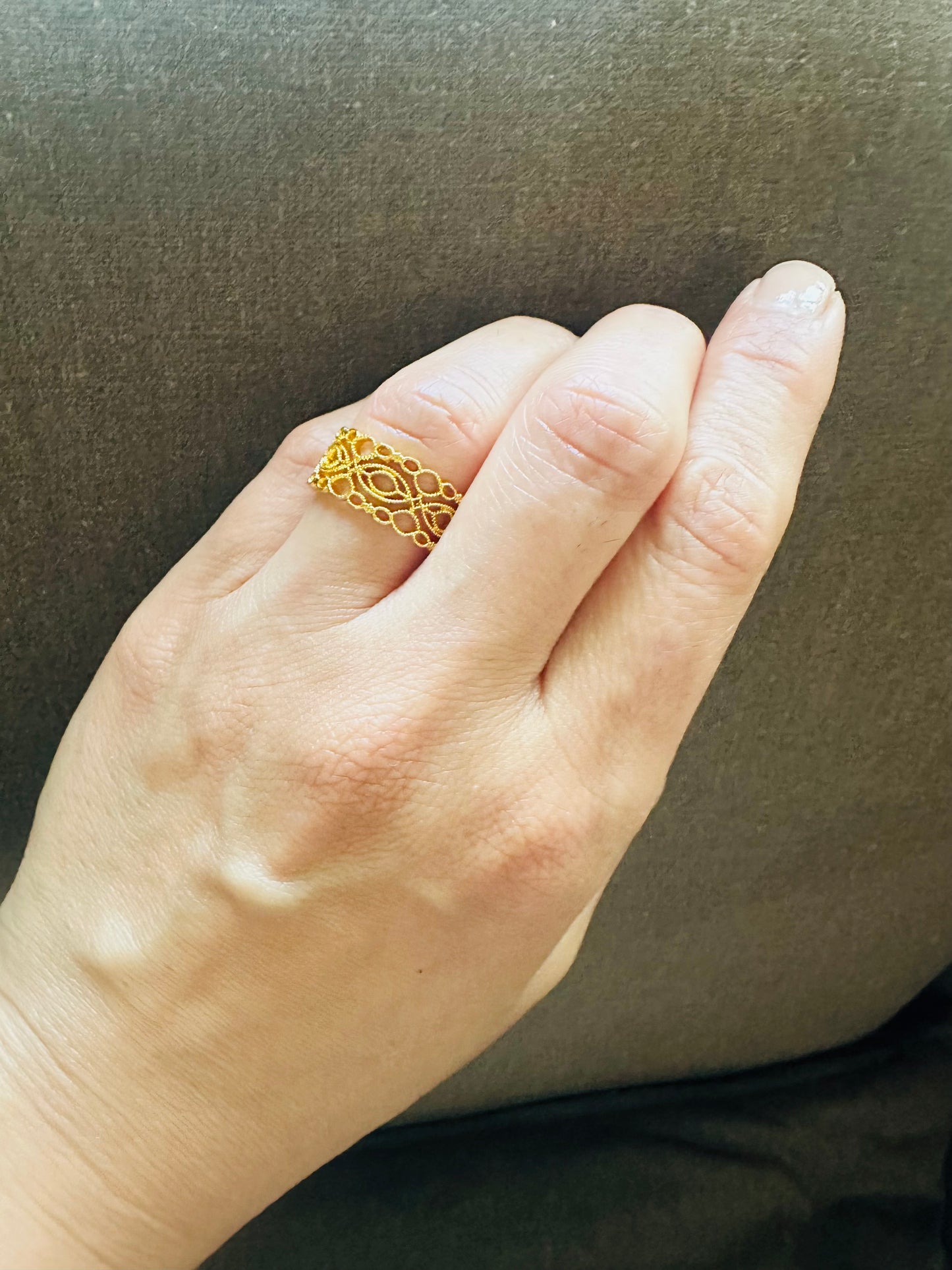 Gold Lace Ring