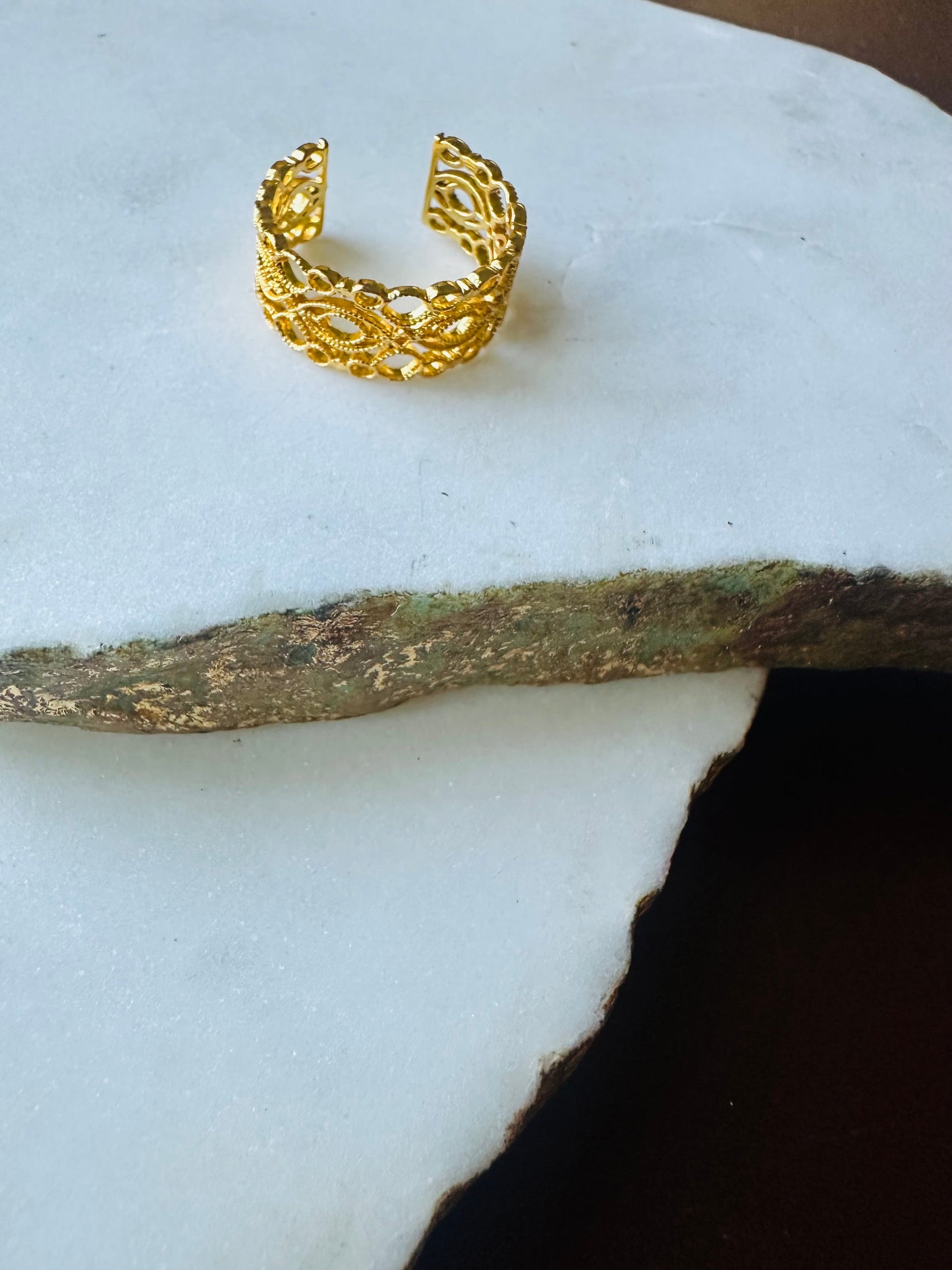 Gold Lace Ring