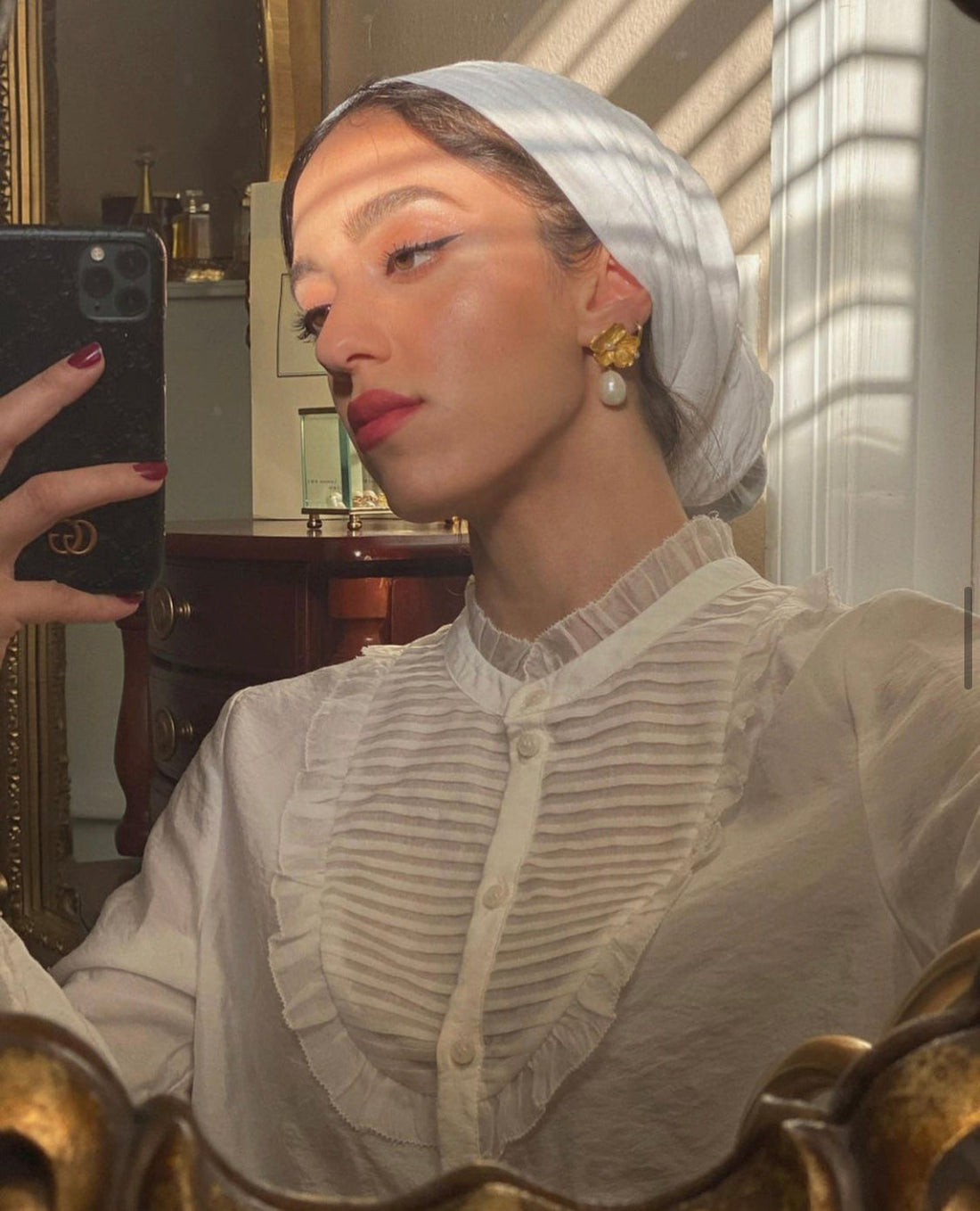 Sally Ashour Spotted Wearing “Orkide” Earrings by Bebek Jewels