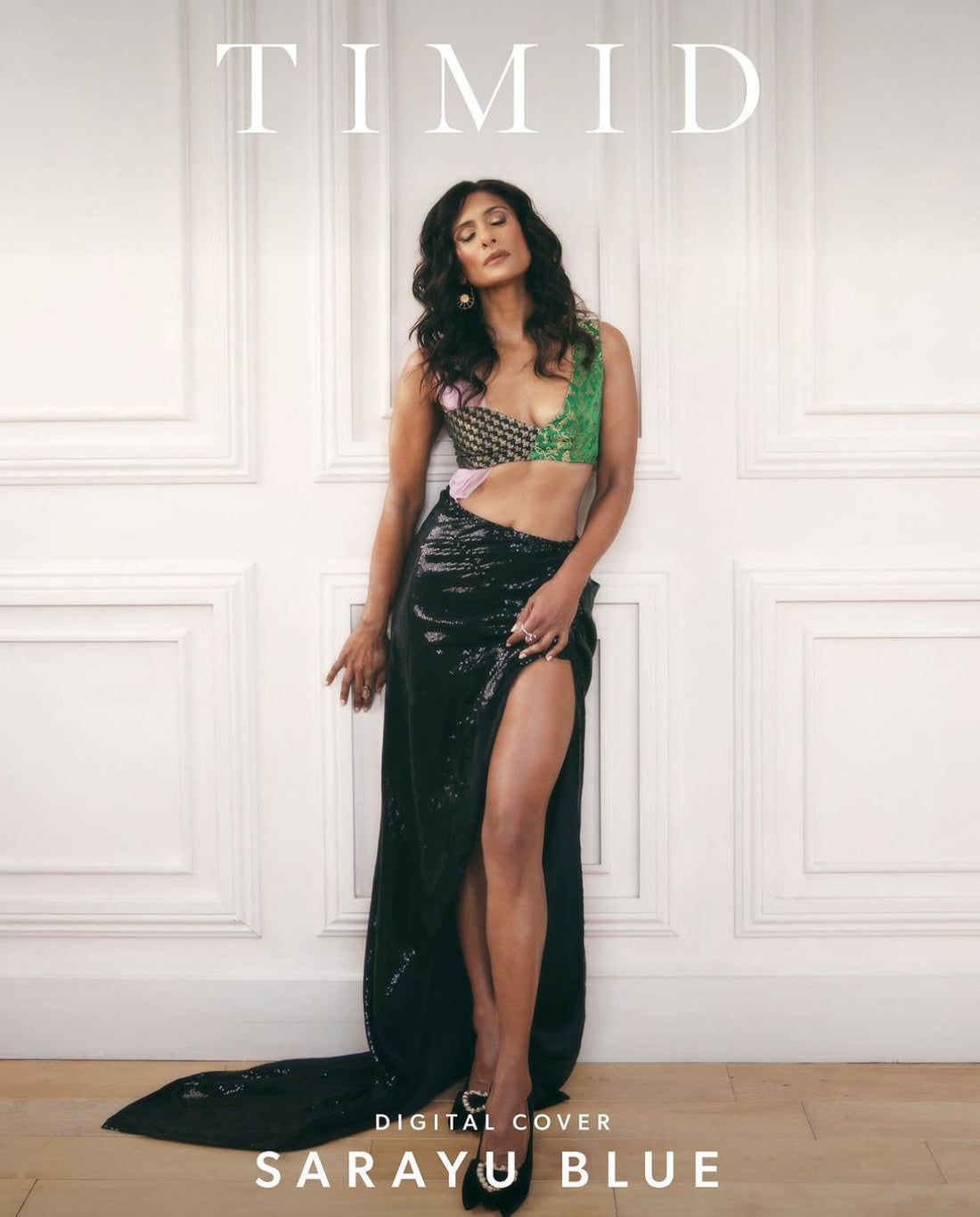 “Expats” Actor Sarayu Blue Stuns on the Cover of “Timid Magazine” Wearing Bebek Jewels