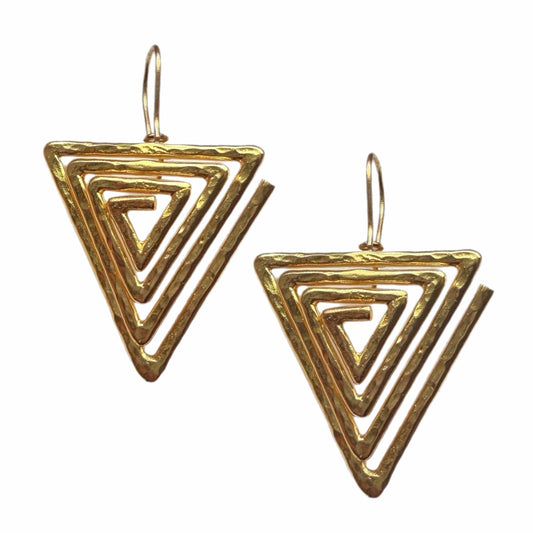 Hana Triangle Maze Earrings