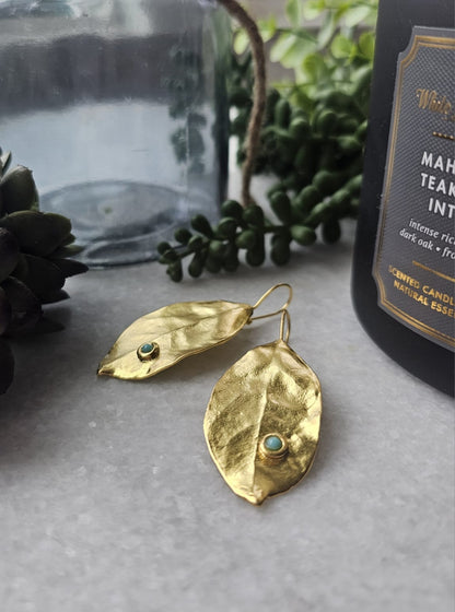 Gold Yaprak Earrings