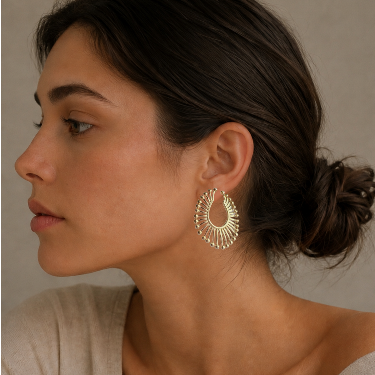Gold Yuva Earrings