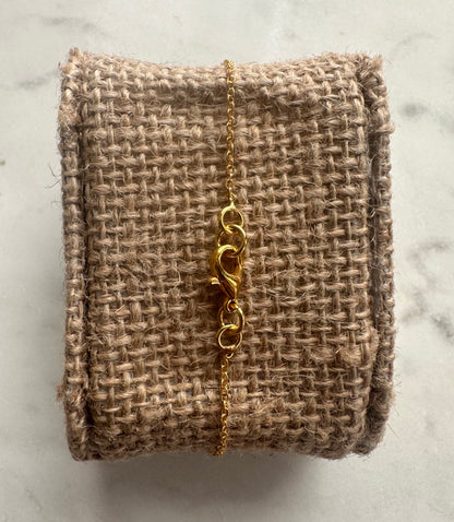 Snow Quartz Minimal Bracelet