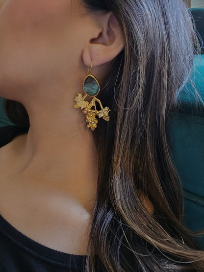 Dionysus Labradorite Earrings