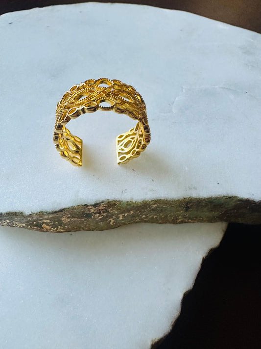 Gold Lace Ring