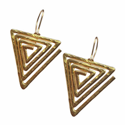 Hana Triangle Maze Earrings