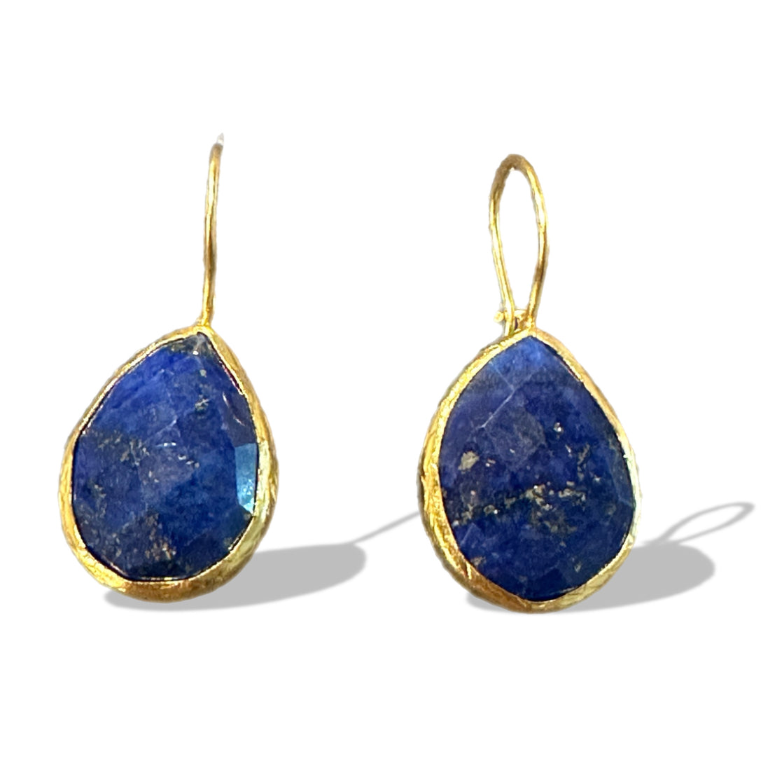 Lapis Lazuli Teardrop Earrings