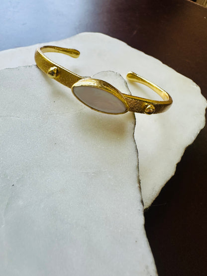 Zeynab Mother of Pearl Cuff Bracelet