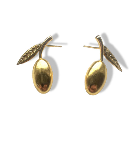 Zaytoon Olive Stud Earrings