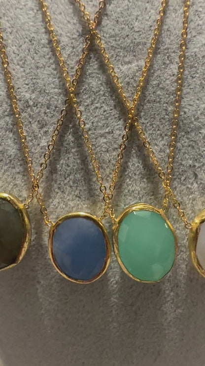 Snow Quartz Minimal Necklace
