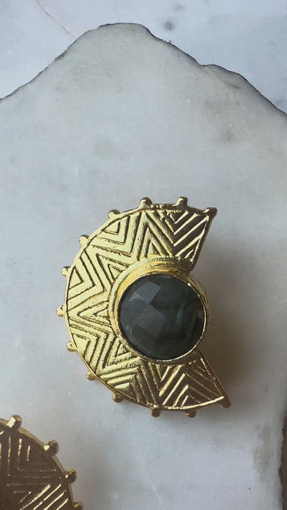 Alara Labradorite Earrings