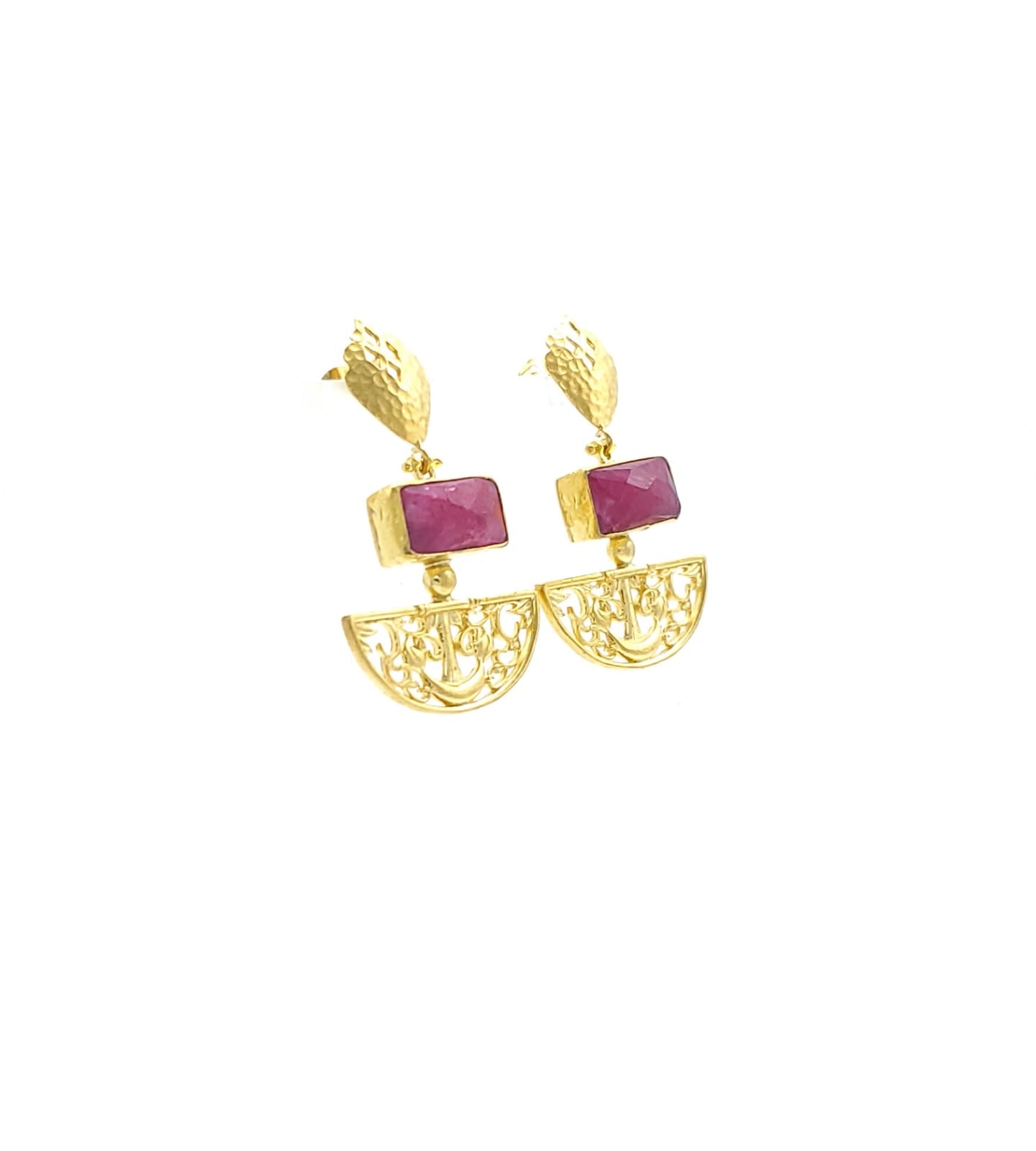 21 Karat Gold Plated Earrings