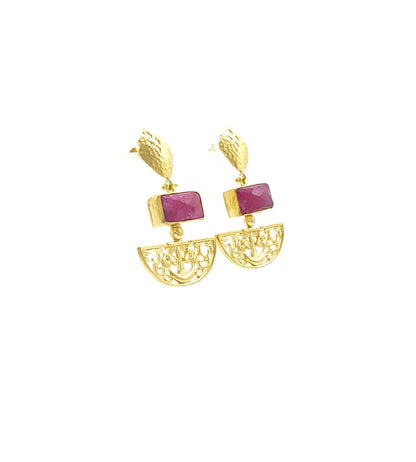 21 Karat Gold Plated Earrings